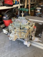 Quadrajet rebuilt, 37 years old! .jpg