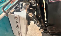 old style merc transom mounted to jack plate 1.jpg