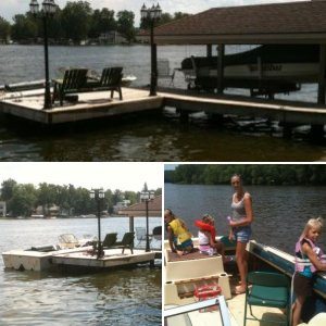 Playing on the boat