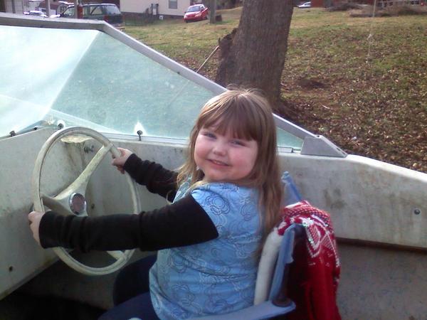 My Grand-daughter and supervisor of the whole "re-fit" project, Emily.