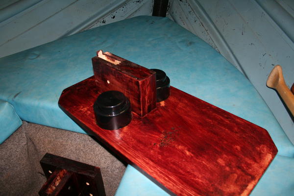 Underside of table