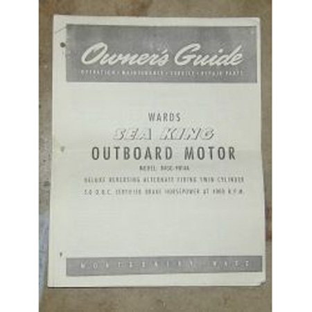 Vintage Outboard Manuals - Montgomery Ward, Gale, Buccaneer