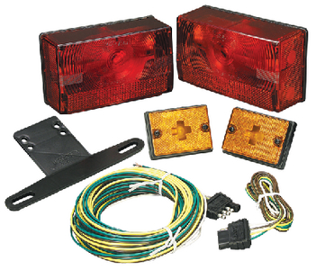 Submersible Over 80 Trailer Tail Light & Wire Kit with Marker Lights - Wesbar