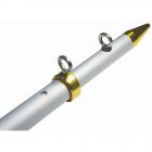 Taco Marine TACO 8' Center Rigger Pole - Silver w/Gold Rings & Tips - 1-1/8 Butt End Diameter small_image_label