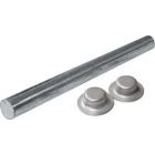 Seasense Zinc Plated Roller Shaft, 1/2"x5-1/4" with 2 Cap Nuts