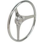 Seachoice Flat Spoke Steering Wheel, 15 , Stainless Steel