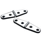 Seachoice Strap Hinge Stamped, Stainless Steel, 4 X 1 1/16 (10.16 X 2.7cm) #8 12 (Pr.) small_image_label
