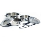 Kuuma 7-Piece Stainless Steel Nesting Cookware Set - Induction Compatible - Oven Safe