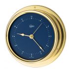 Barigo Regatta Series Quartz Ship's Clock - Brass Housing - Blue 4 Dial