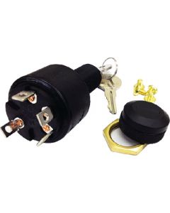 MarineWorks Ignition Switch, ACCESSORY-OFF-RUN-START, 4 Screw Tab small_image_label