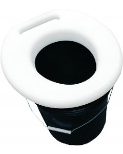 Moeller Portable Potty Universal Fit for 5 Gallon Buckets, White (Bucket Not Included) small_image_label