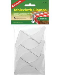 Coghlans Stl Table Cloth Clamps Pkg/6 - Steel Tablecloth Clamps small_image_label