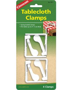 Coghlans Deluxe Tbl.Cloth Clamps (Pk4) - Plastic Tablecloth Clamps small_image_label