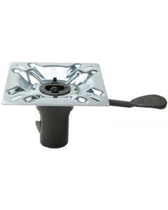 Attwood 2-3/8" Socket Right Handle Plated Steel Boat Seat Mount - Swivl-Eze small_image_label