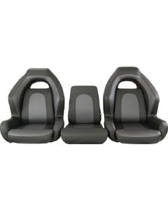 Springfield Ozark Bass Seat&#44; 3pc Bench&#44; Charcoal & Gray small_image_label