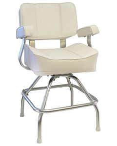Springfield Deluxe Captain's Seat With Stand&#44; White small_image_label