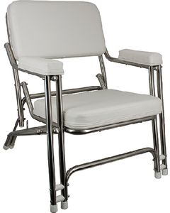 Springfield Classic Folding Deck Chair, Stainless Steel small_image_label