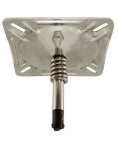 Springfield KingPin 7" x 7" Swivel Seat Mount With Spring&#44; Polished Finish small_image_label