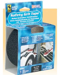 Incom 2" X 15' Black Anti-Slip Safety Grit Tape, Packaged small_image_label