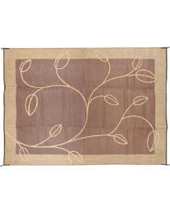 Outdoor Ma9'X12' Leaf Brwn/Tan - Leaf Outdoor Leisure Mat  small_image_label