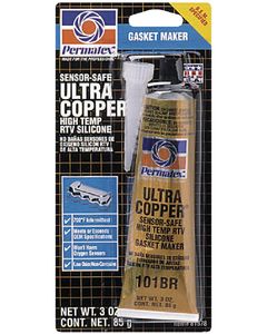 Permatex Ultra Copper RTV Gasket Maker, 3 oz small_image_label
