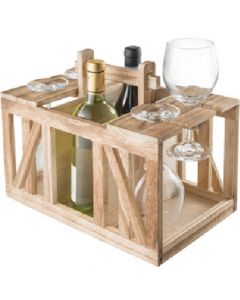 Wood Wine Caddy - Wood Wine Caddy 