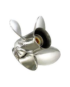 Solas HR Titan  14.25" x 17" pitch Standard Rotation 4 Blade Stainless Steel Boat Propeller