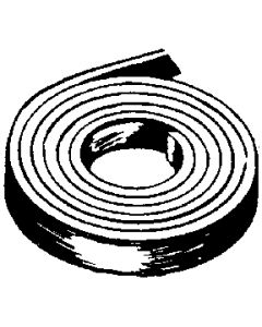 Foam Seal 2-1/2In Paperback Cap Tape Blk small_image_label