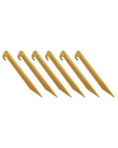 Tent Stakes Yellow 6/Pk - 9-In Abs Tent Stakes 