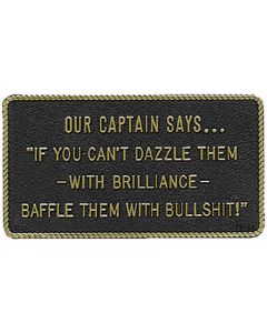 Bernard Our Captain Says.... Marine Signs & Plaques small_image_label