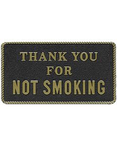 Bernard Thank You For Not Smoking Marine Signs & Plaques small_image_label