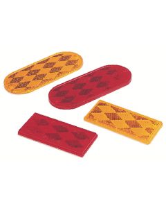 Fulton Products Red Reflector Pair - Rectangular & Oblong Reflectors small_image_label
