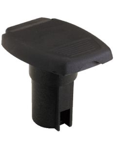 Attwood Oval 2-Pin Base f/Angled Pole - Black small_image_label