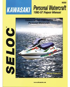 Seloc Kawasaki Jet Ski PWC 1973-1991 Repair Manual All 300-650 Series Personal Watercraft small_image_label