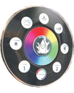 T-H Marine RGB LED Light Controller, Round w/Chrome Bezel small_image_label