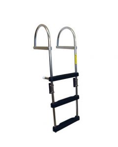 Garelick 4 Step Folding Pontoon Transom Boarding Ladder
