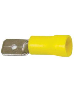 Battery Doctor Yellow Vinyl Insulated Quick Disconnects, 12-10 AWG, Male, 25/Pk.