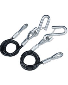 Tie Down Engineering Class III Trailer Safety Cables, 5000 Lb, Black Vinyl, 2 pack small_image_label