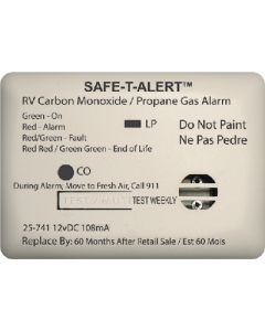 Alarm-12V Surf Mnt Lp-Co White - Mini Rv Dual Carbon Monoxide/Propane Alarm  small_image_label