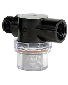 Shurflo Twist-On Water Strainer - 1/2 Pipe Inlet - Clear Bowl small_image_label