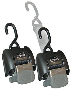 Indiana Marine Retractable Transom Tie Down Straps, Stainless Steel, 14-43", Pair small_image_label
