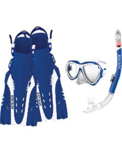 Body Glove Vests Aruba Mask Snork&Fin Blu Wht small_image_label