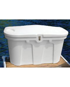Taylor Made Dock Box, Classic White, 67"L x 28"W x 24.5"H small_image_label