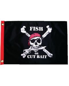 Taylor Made, Fish or Cut Bait Flag, Pirate Flags & Hats small_image_label