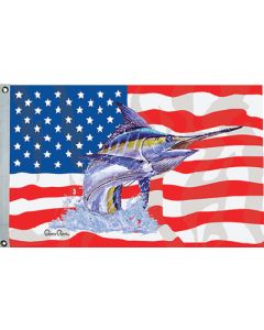 Taylor Made, US/Blue Marlin Flag, 36" x 60", Fishing Flags small_image_label