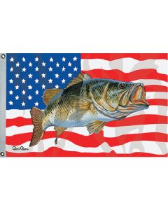 Taylor Made, US/Bass Flag, 36" x 60", Fishing Flags small_image_label