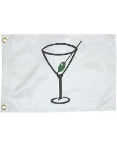 Taylor Made, White Flag, Cocktail, 12" x 18", Signal Flags small_image_label