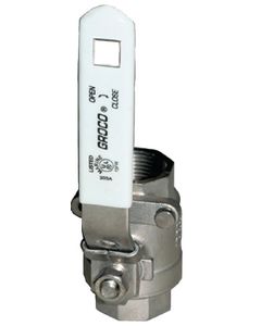Groco Full Flow In-Line Ball-Valve, 1" Npt, #316 Stainless Steel small_image_label
