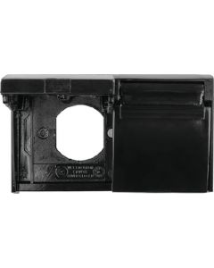 Weather Proof Outlet Cover Blk - Duplex Weatherproof Outlet Cover  small_image_label