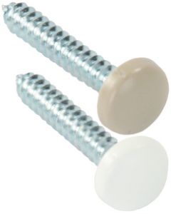 JR Products Kappet Screws W/Coverswhite - Kappet Screws With Covers small_image_label